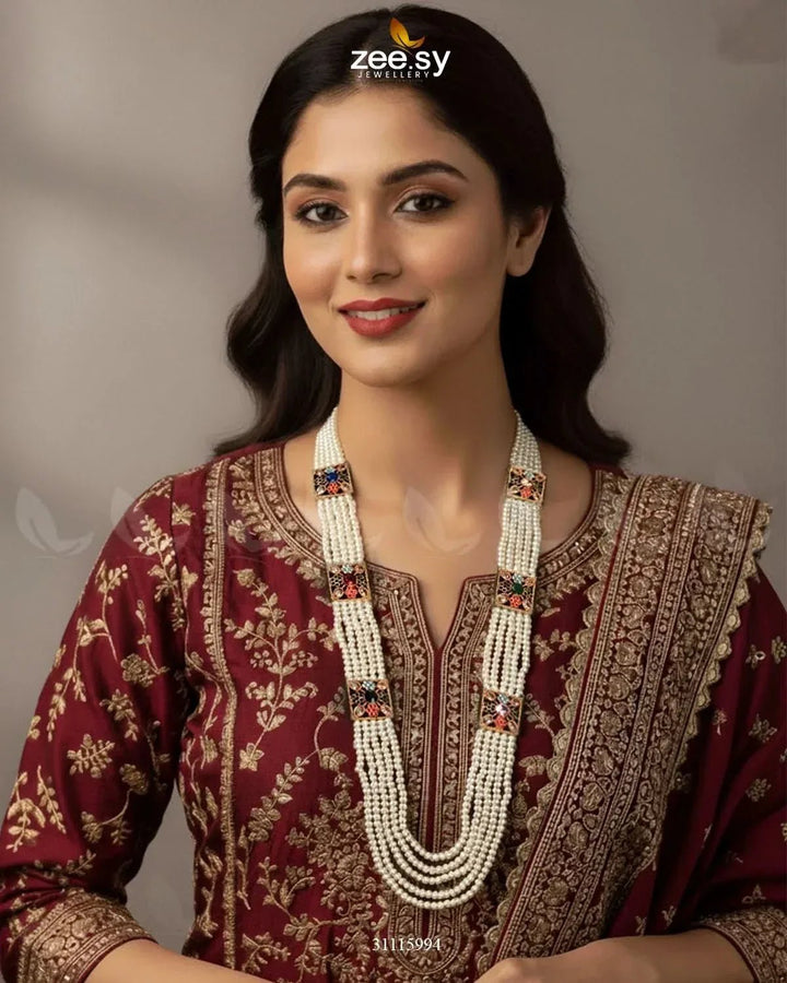 Heritage Malla Regal Necklace Malla Necklace - Zeesy Jewellery Pakistan | Premium Artificial & Imitation Jewellery