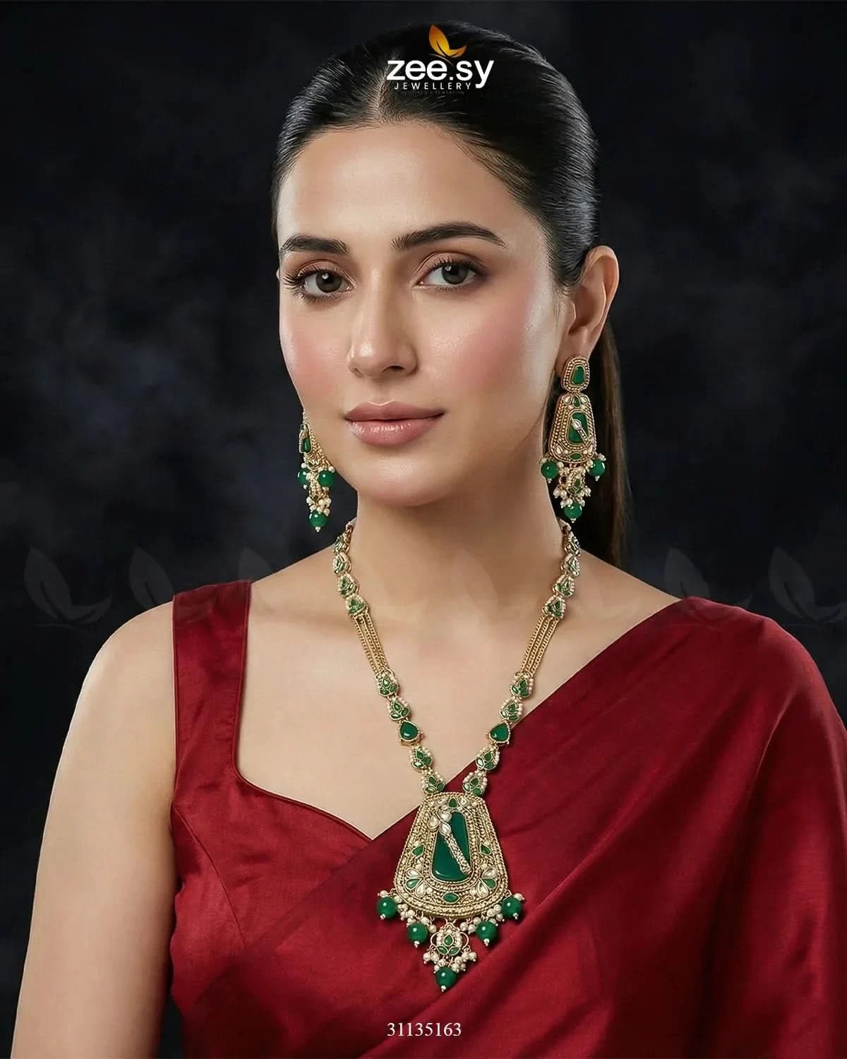 Egyptian Faux Pearl Malla Set Malla Necklace - Zeesy Jewellery Pakistan | Premium Artificial & Imitation Jewellery