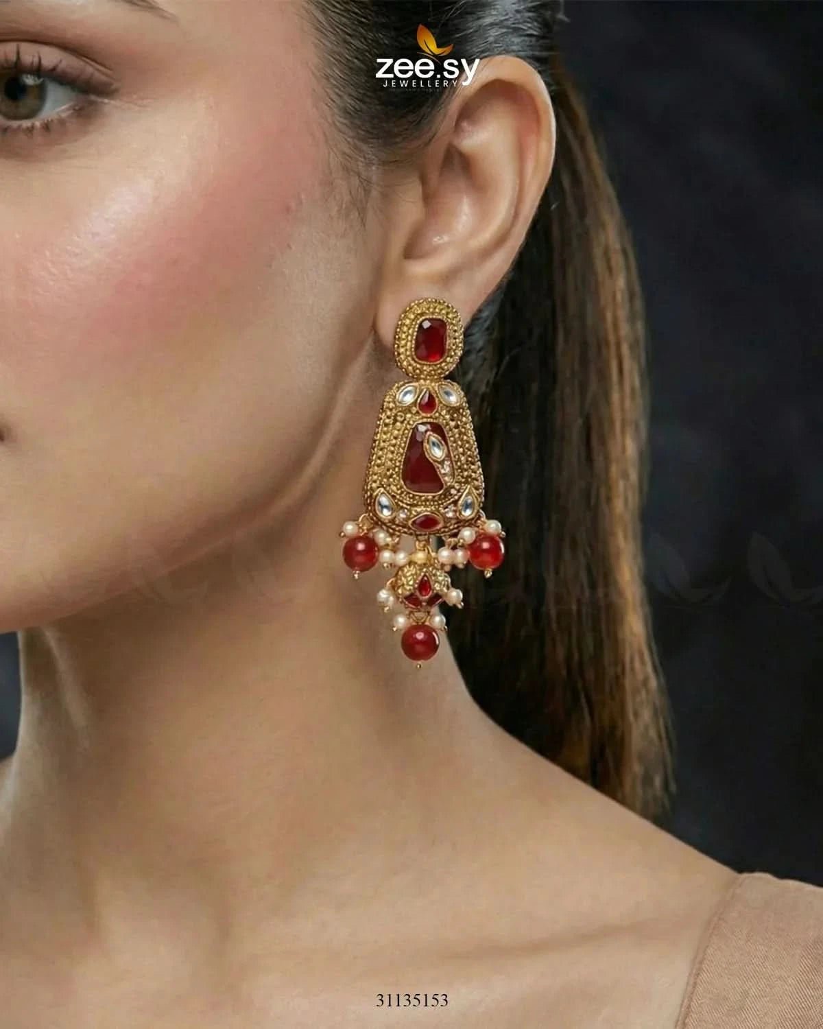 Egyptian Faux Pearl Malla Set Malla Necklace - Zeesy Jewellery Pakistan | Premium Artificial & Imitation Jewellery
