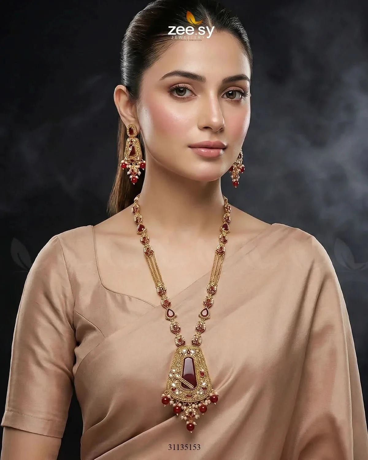 Egyptian Faux Pearl Malla Set Malla Necklace - Zeesy Jewellery Pakistan | Premium Artificial & Imitation Jewellery