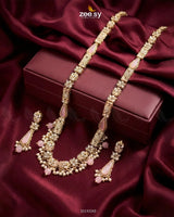 Turkish Floral Malla Necklace Set Malla Necklace - Zeesy Jewellery Pakistan | Premium Artificial & Imitation Jewellery