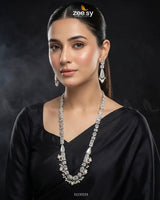 Turkish Floral Malla Necklace Set Malla Necklace - Zeesy Jewellery Pakistan | Premium Artificial & Imitation Jewellery