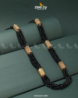 MALLA NECKLACE-0967 Black Malla Necklace - Zeesy Jewellery Pakistan | Premium Artificial & Imitation Jewellery