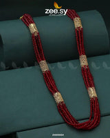 MALLA NECKLACE-0967 Red Malla Necklace - Zeesy Jewellery Pakistan | Premium Artificial & Imitation Jewellery