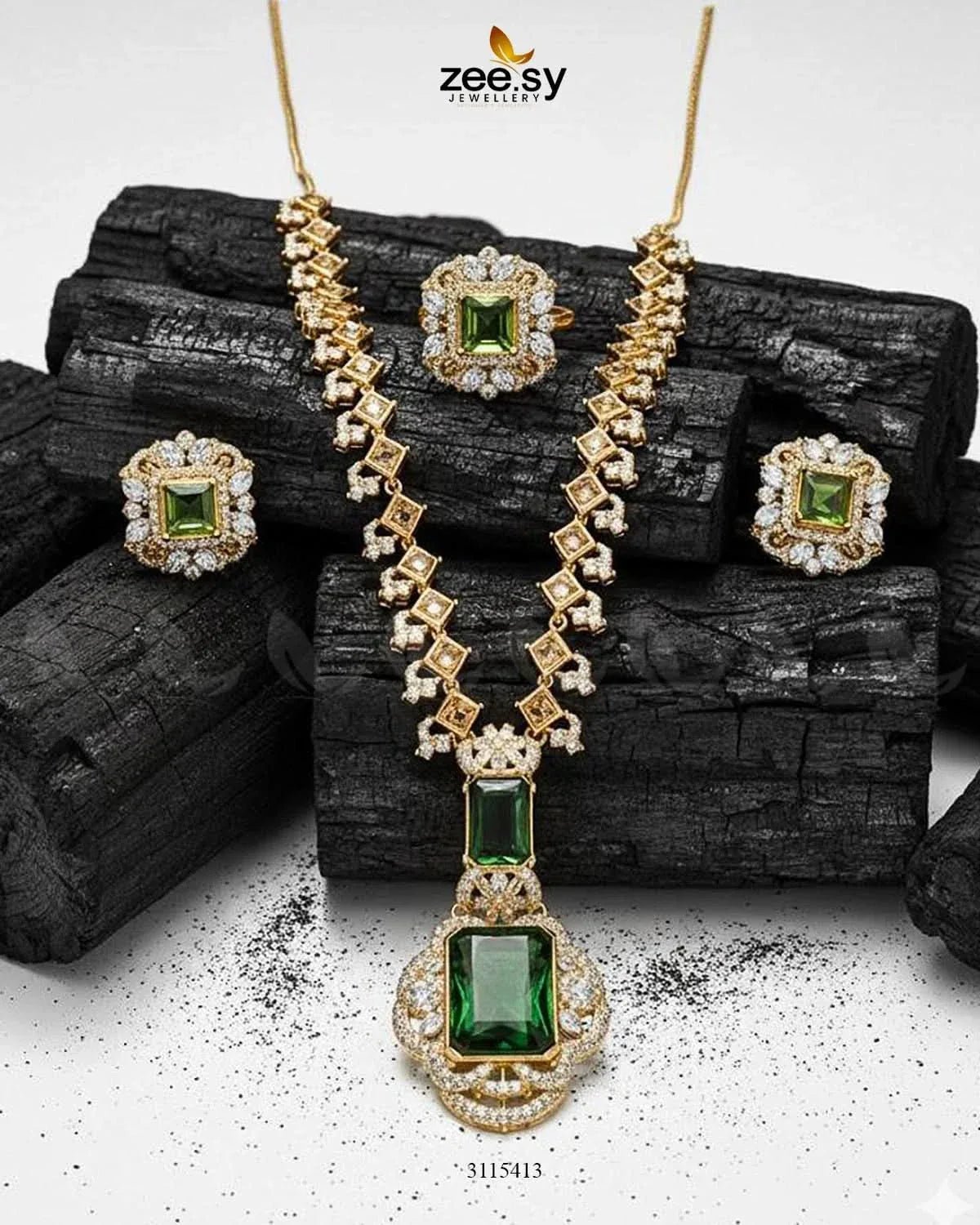 Safina Malla Necklace Set - Zeesy.pk