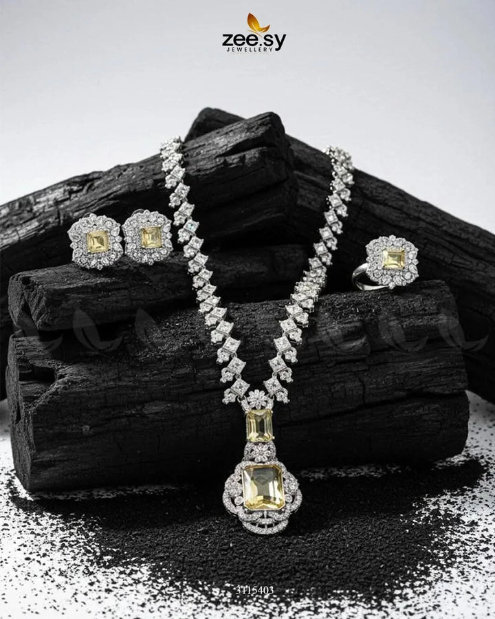 Safina Malla Necklace Set Malla Necklace - Zeesy Jewellery Pakistan | Premium Artificial & Imitation Jewellery