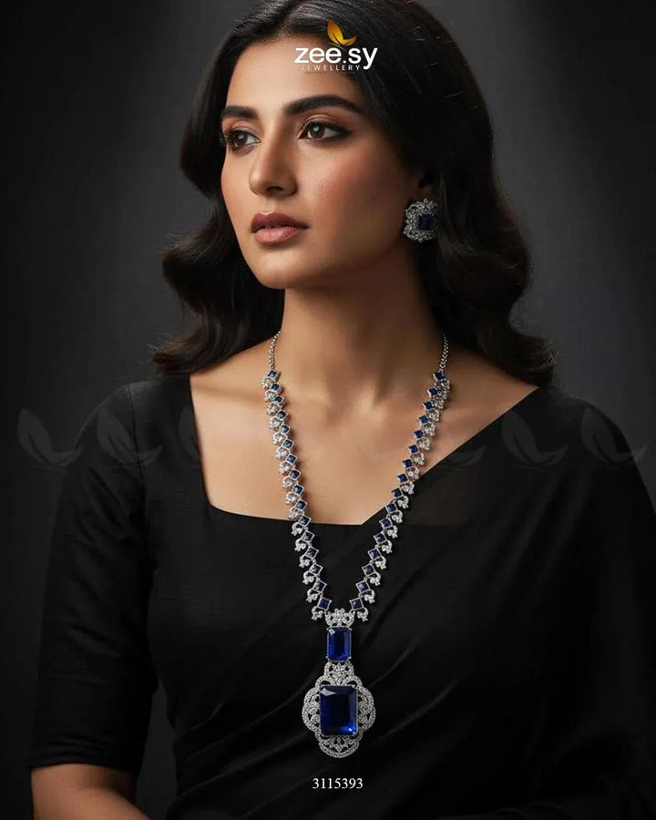 Safina Malla Necklace Set Malla Necklace - Zeesy Jewellery Pakistan | Premium Artificial & Imitation Jewellery