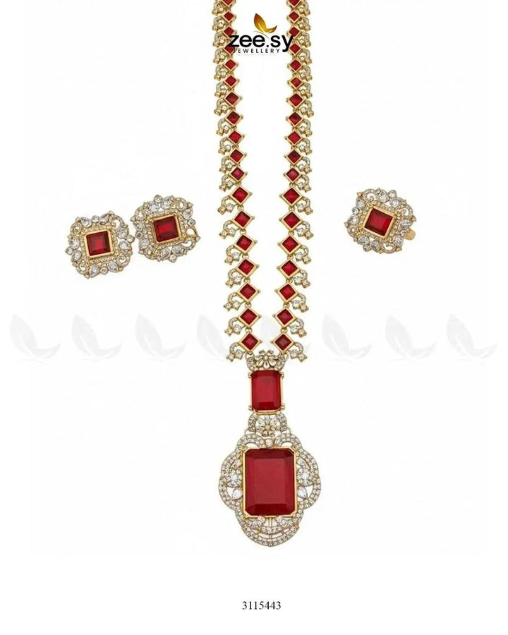 Safina Malla Necklace Set Malla Necklace - Zeesy Jewellery Pakistan | Premium Artificial & Imitation Jewellery