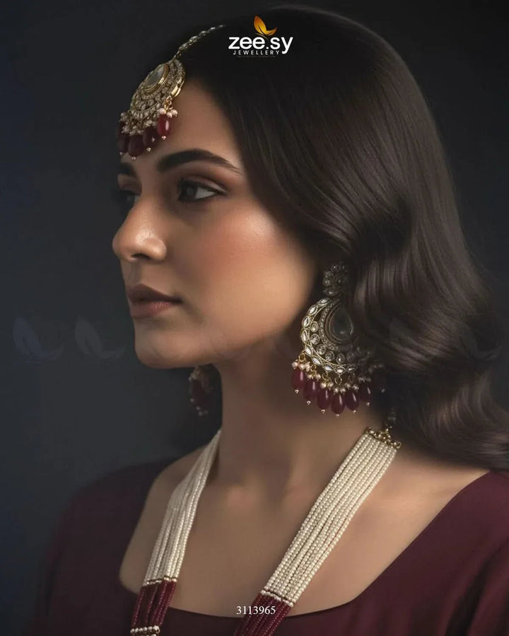 Maranta Malla Set Malla Necklace - Zeesy Jewellery Pakistan | Premium Artificial & Imitation Jewellery