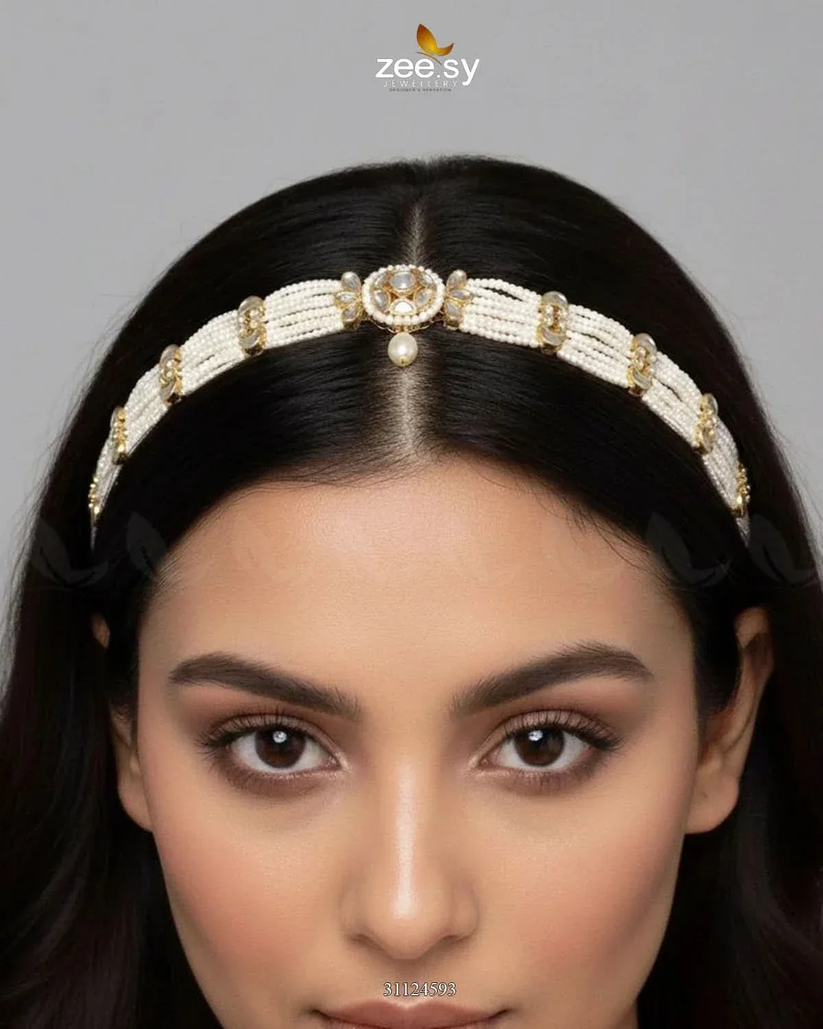 Ancestral Jewel Forehead Sheesh Patti MATHA PATI - Zeesy Jewellery Pakistan | Premium Artificial & Imitation Jewellery