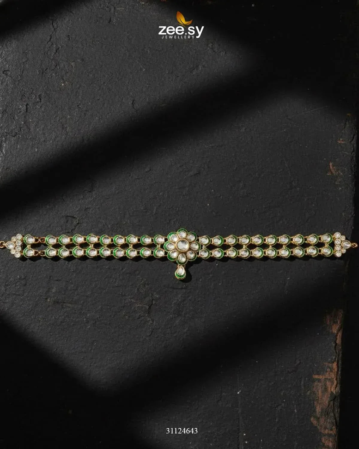 Grandeur Crystal Sheesh Patti MATHA PATI - Zeesy Jewellery Pakistan | Premium Artificial & Imitation Jewellery