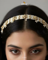 Hairloon Broad Floral Sheesh Patti MATHA PATI - Zeesy Jewellery Pakistan | Premium Artificial & Imitation Jewellery