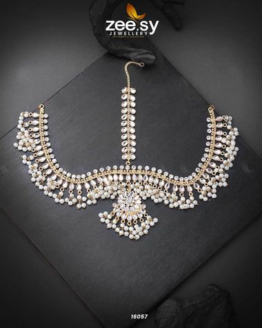 Exquisite Matha Patti Golden MATHA PATI - Zeesy Jewellery Pakistan | Premium Artificial & Imitation Jewellery
