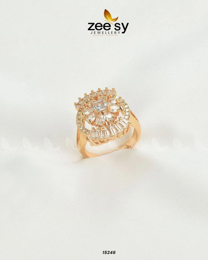 Shein Flower Ring White Finger Ring - Zeesy Jewellery Pakistan | Premium Artificial & Imitation Jewellery