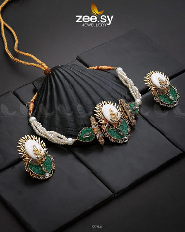 Beloved Adornments Necklace Green Necklace Sets - Zeesy Jewellery Pakistan | Premium Artificial & Imitation Jewellery
