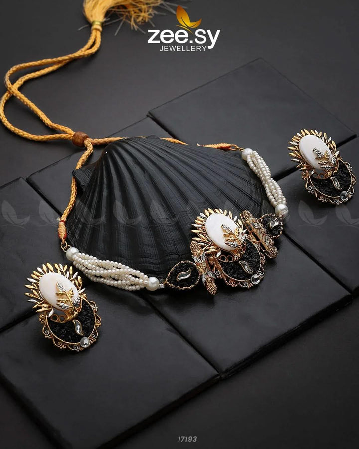 Beloved Adornments Necklace Black Necklace Sets - Zeesy Jewellery Pakistan | Premium Artificial & Imitation Jewellery