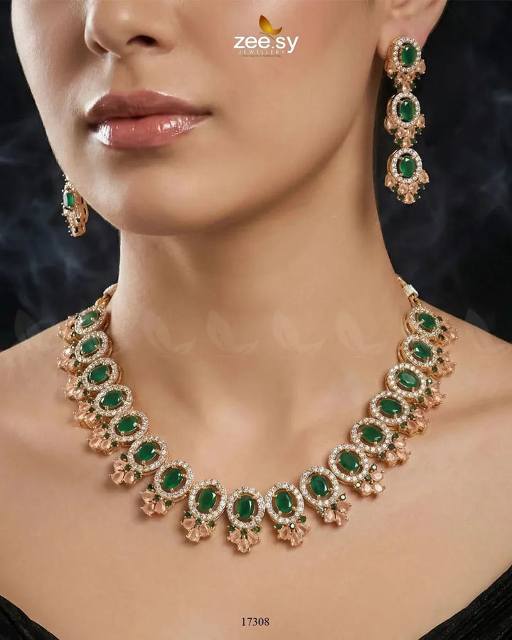 Embellished Necklace Necklace Sets - Zeesy Jewellery Pakistan | Premium Artificial & Imitation Jewellery