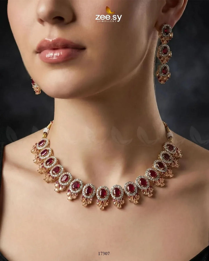 Embellished Necklace Necklace Sets - Zeesy Jewellery Pakistan | Premium Artificial & Imitation Jewellery