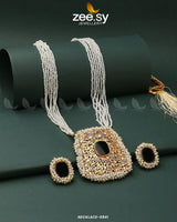 Gajra Pearl Malla Black Necklace Sets - Zeesy Jewellery Pakistan | Premium Artificial & Imitation Jewellery