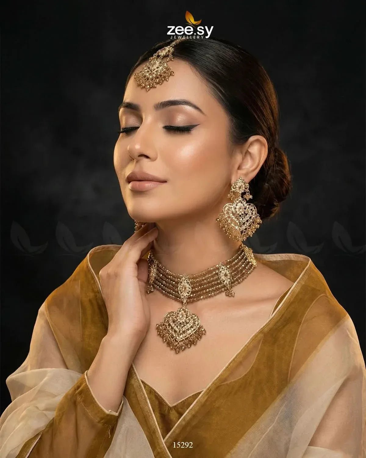 Hyderabadi Guluband Necklace - Zeesy.pk