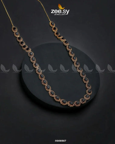 MALLA NECKLACE-0915 Black Necklace Sets - Zeesy Jewellery Pakistan | Premium Artificial & Imitation Jewellery
