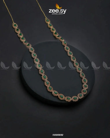 MALLA NECKLACE-0915 Green Necklace Sets - Zeesy Jewellery Pakistan | Premium Artificial & Imitation Jewellery