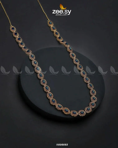 MALLA NECKLACE-0915 Blue Necklace Sets - Zeesy Jewellery Pakistan | Premium Artificial & Imitation Jewellery