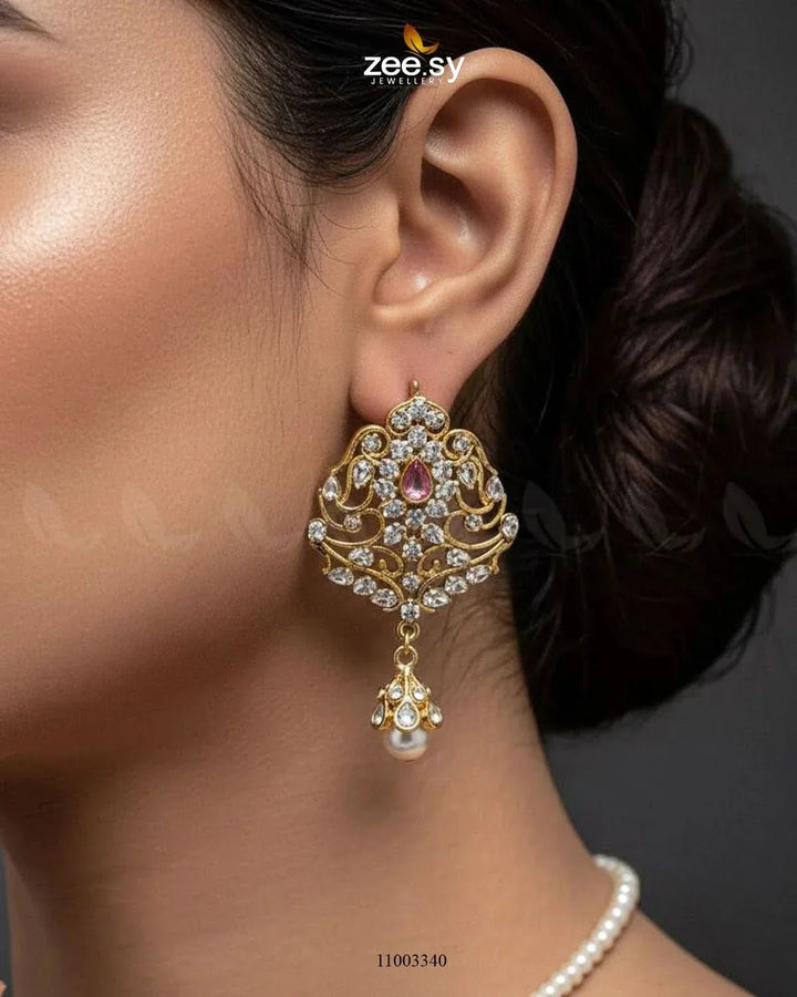 Egyptian Pearl Drop Necklace Set Necklace Sets - Zeesy Jewellery Pakistan | Premium Artificial & Imitation Jewellery