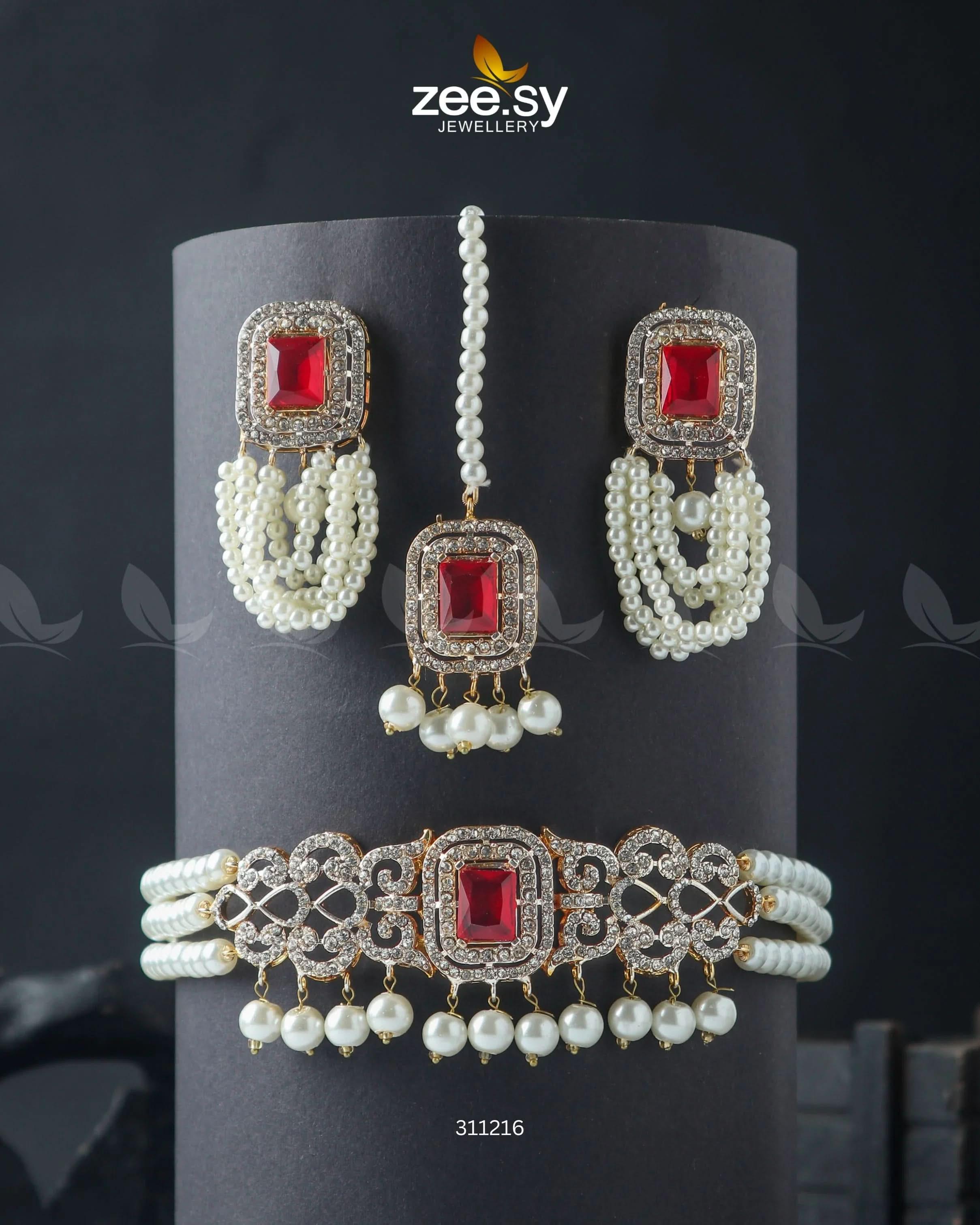 Marasim Choker Necklace - Zeesy.pk