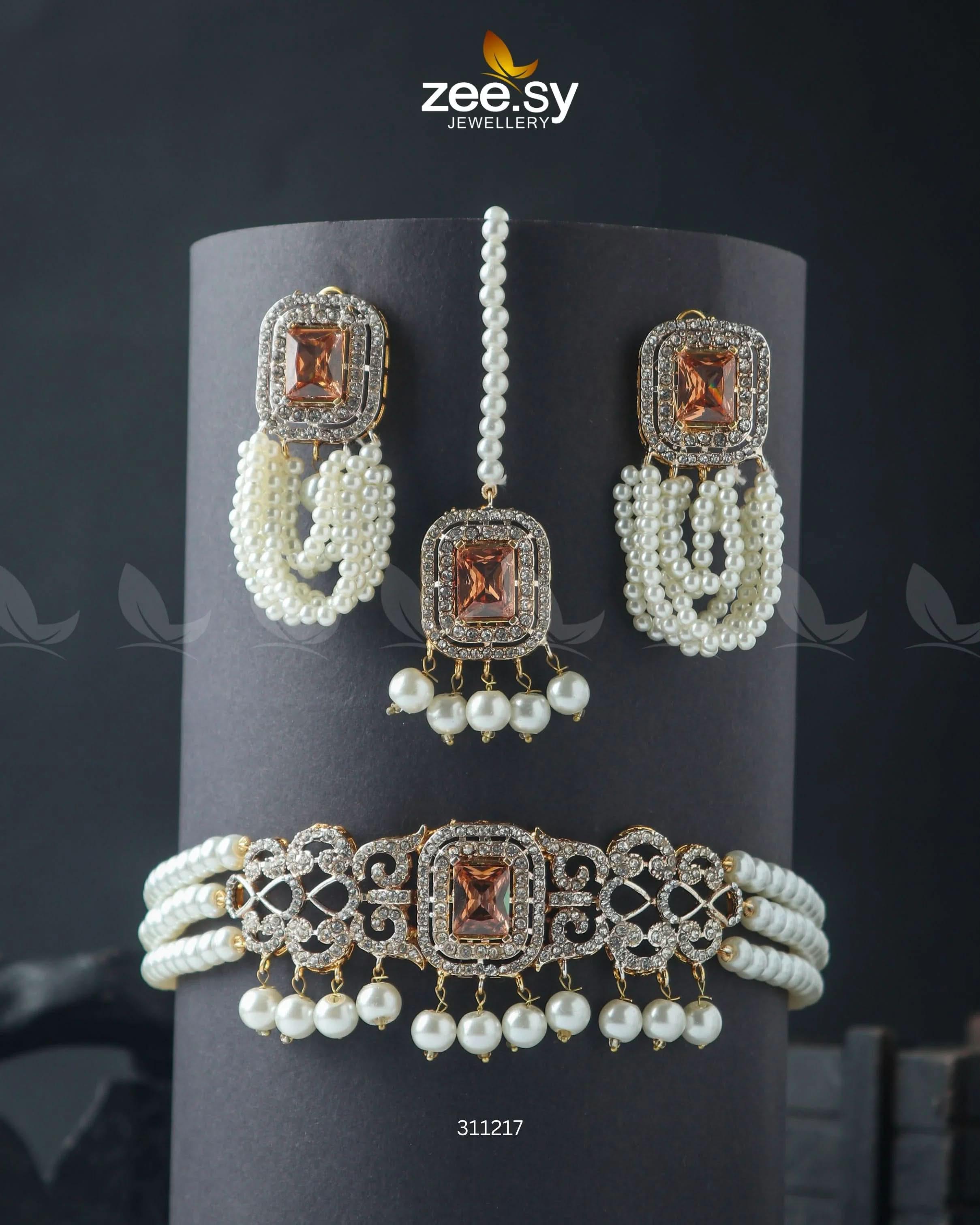 Marasim Choker Necklace - Zeesy.pk