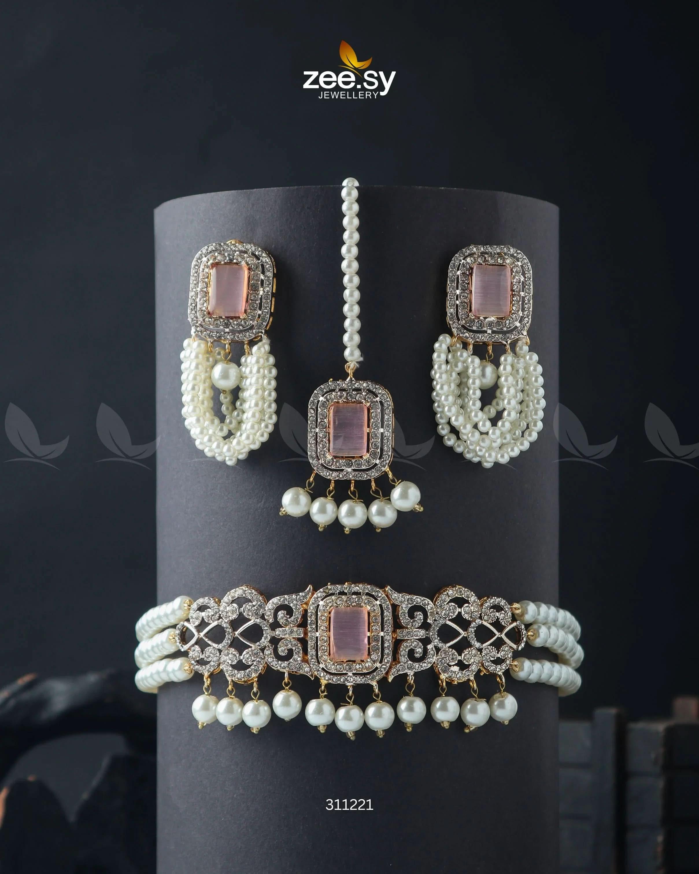 Marasim Choker Necklace - Zeesy.pk