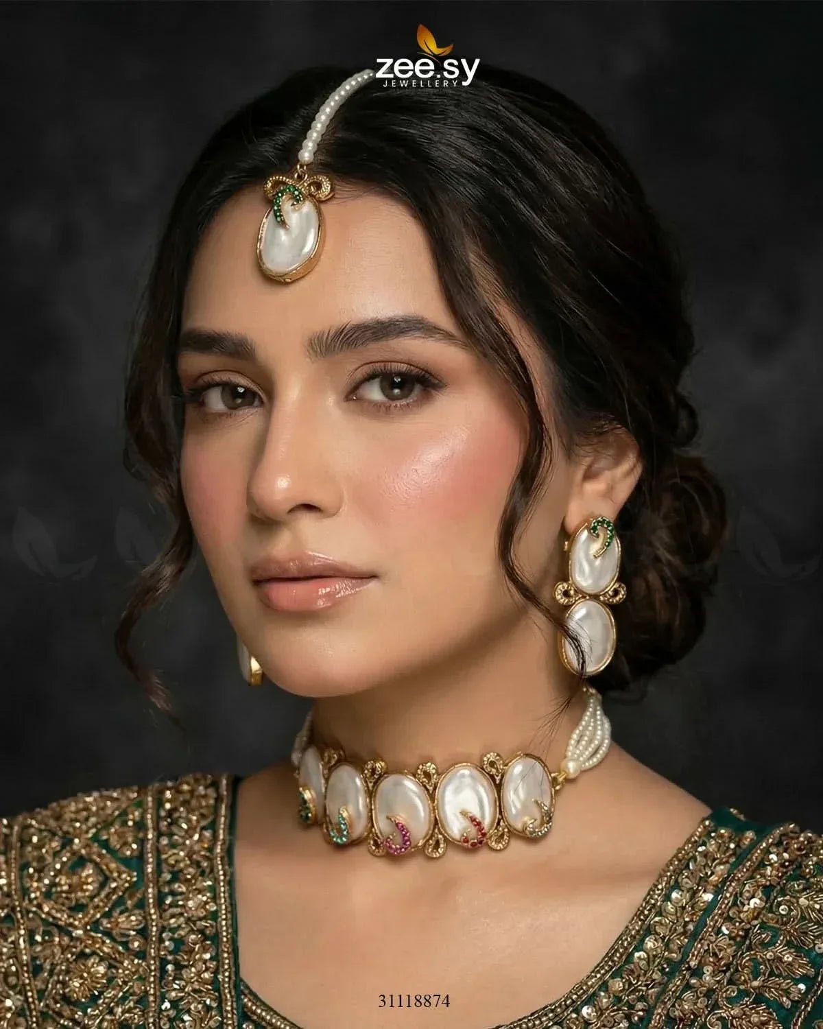 Sovereign Choker Set Multi Necklace Sets - Zeesy Jewellery Pakistan | Premium Artificial & Imitation Jewellery