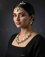 Luminary Gold Toned Necklace Set Necklace Sets - Zeesy Jewellery Pakistan | Premium Artificial & Imitation Jewellery