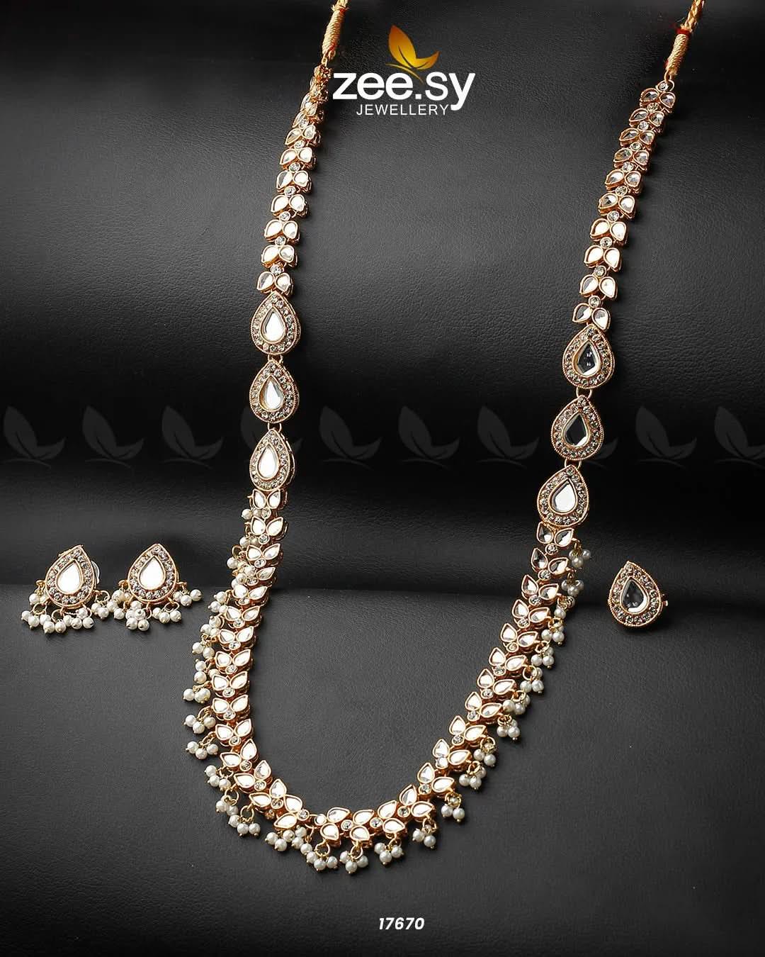 Adorned Malla necklace Necklace Sets - Zeesy Jewellery Pakistan | Premium Artificial & Imitation Jewellery