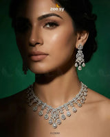 Crystal Dewdrop Gala Necklace Set Necklace Sets - Zeesy Jewellery Pakistan | Premium Artificial & Imitation Jewellery