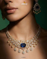 Customizable Radiance Floral Necklace Set Necklace Sets - Zeesy Jewellery Pakistan | Premium Artificial & Imitation Jewellery