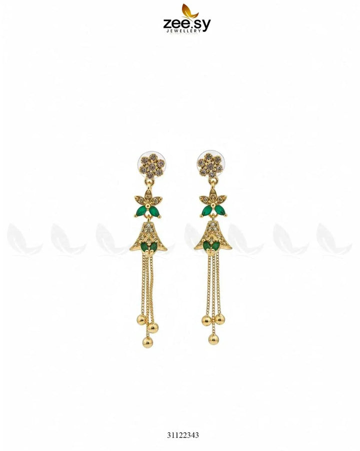 Delicate Jasmine Tassel Earrings Necklace Sets - Zeesy Jewellery Pakistan | Premium Artificial & Imitation Jewellery
