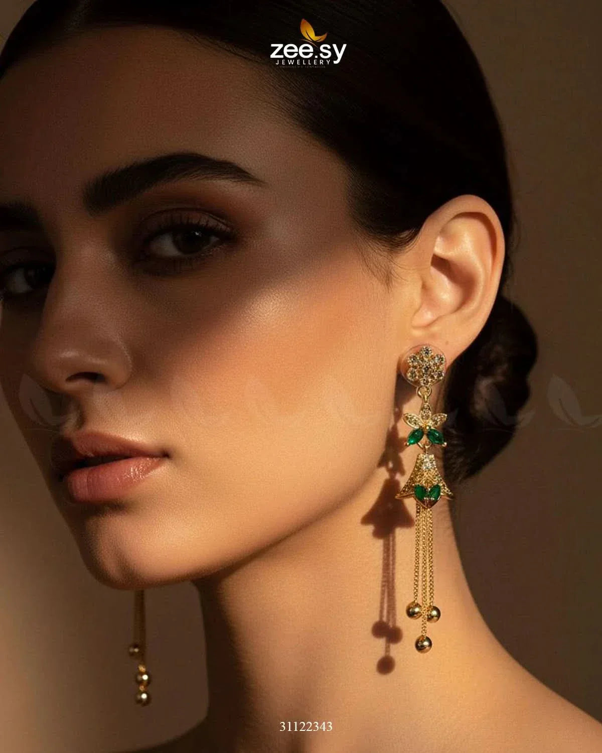 Delicate Jasmine Tassel Earrings Necklace Sets - Zeesy Jewellery Pakistan | Premium Artificial & Imitation Jewellery