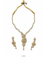 Floral Sweep Cluster Necklace Set Necklace Sets - Zeesy Jewellery Pakistan | Premium Artificial & Imitation Jewellery