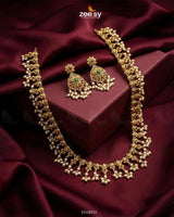 Gilded Pearl Bloom Necklace Set Necklace Sets - Zeesy Jewellery Pakistan | Premium Artificial & Imitation Jewellery