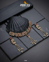 Lustrous Gemstones Necklace - Zeesy.pk