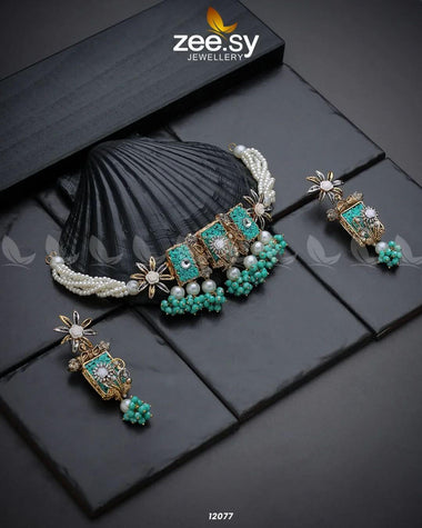 Cosmic Galaxies Necklace Feroza Necklace Sets - Zeesy Jewellery Pakistan | Premium Artificial & Imitation Jewellery