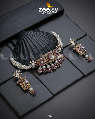 Cosmic Galaxies Necklace Purple Necklace Sets - Zeesy Jewellery Pakistan | Premium Artificial & Imitation Jewellery