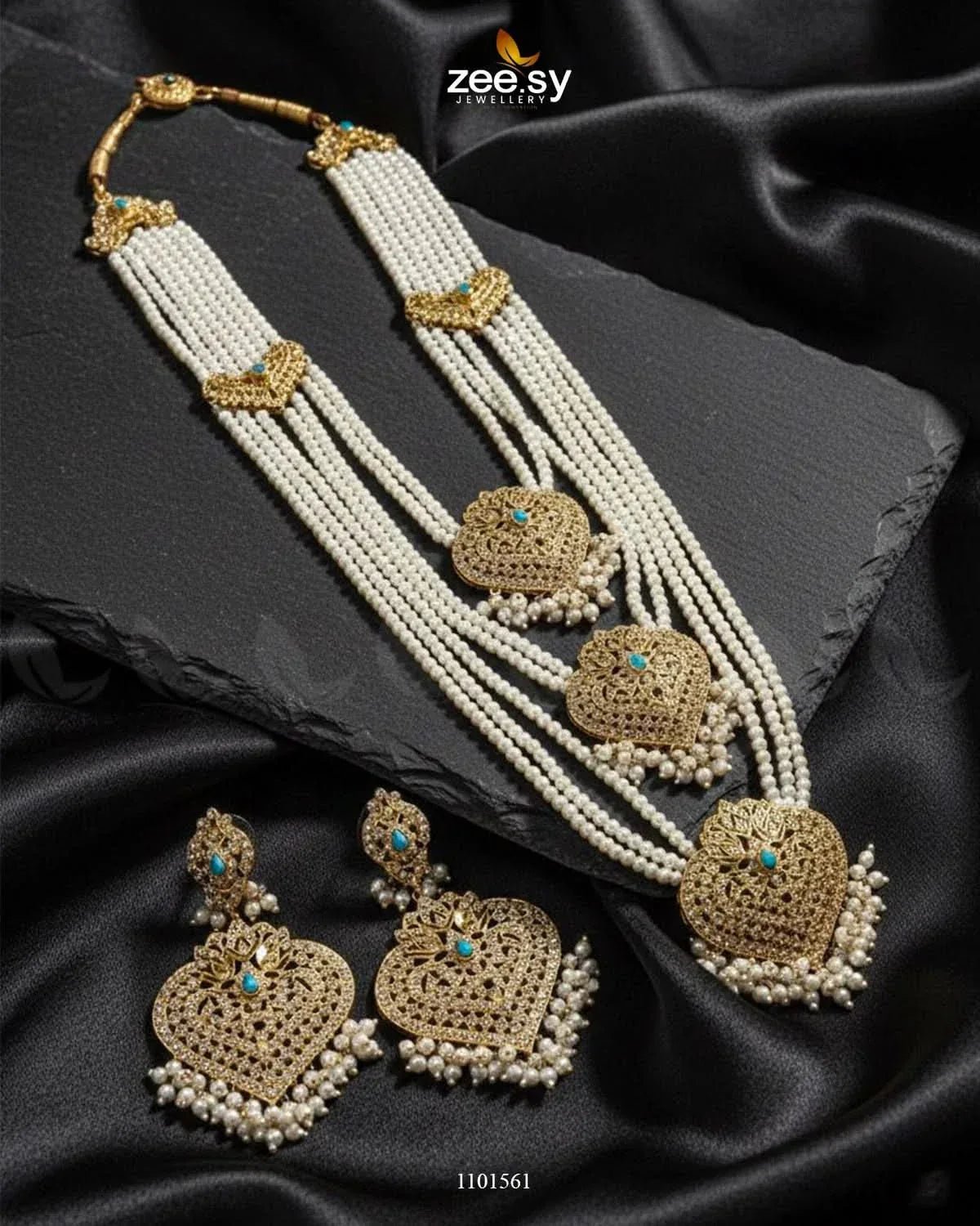 MALA NECKLACE-0350 Feroza Necklace Sets - Zeesy Jewellery Pakistan | Premium Artificial & Imitation Jewellery