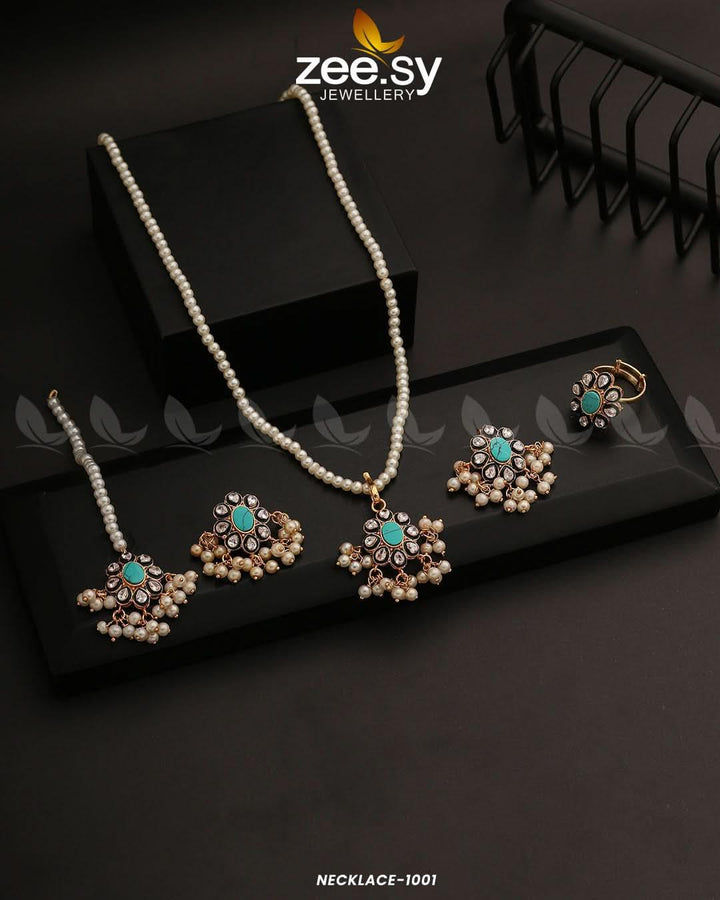 NECKLACE-1001 Feroza Necklace Sets - Zeesy Jewellery Pakistan | Premium Artificial & Imitation Jewellery