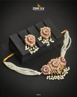 Mimosa Necklace Set Fuchsia Necklace Sets - Zeesy Jewellery Pakistan | Premium Artificial & Imitation Jewellery