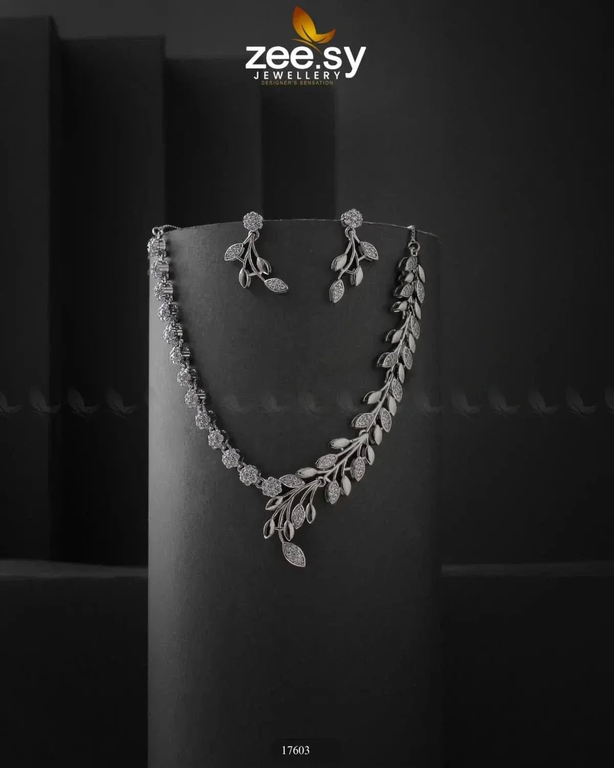 Affinity Necklace Silver Necklace Sets - Zeesy Jewellery Pakistan | Premium Artificial & Imitation Jewellery
