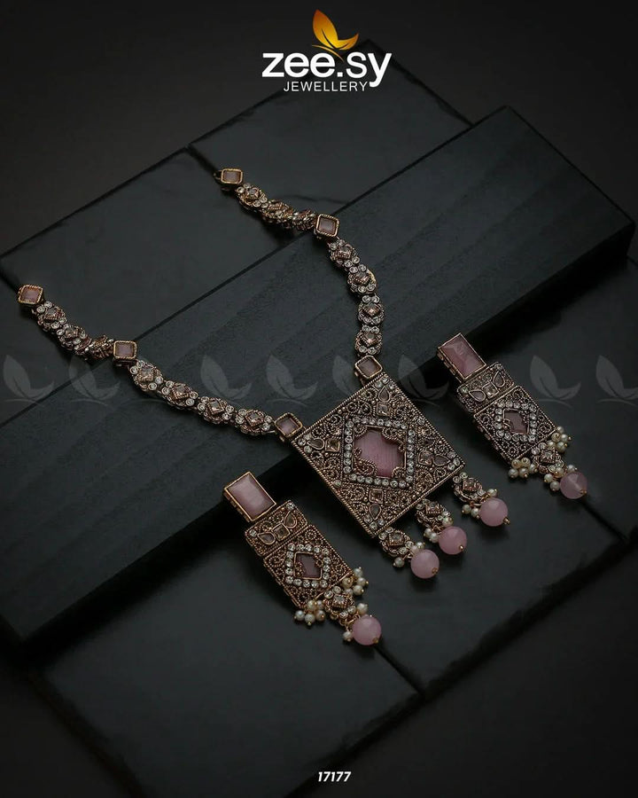 Captivating Crystals Necklace Necklace Sets - Zeesy Jewellery Pakistan | Premium Artificial & Imitation Jewellery
