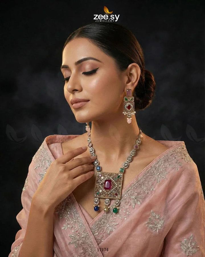Captivating Crystals Necklace Necklace Sets - Zeesy Jewellery Pakistan | Premium Artificial & Imitation Jewellery