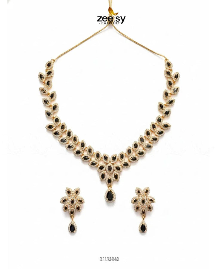 Rich Heritage Stream Necklace Set Necklace Sets - Zeesy Jewellery Pakistan | Premium Artificial & Imitation Jewellery